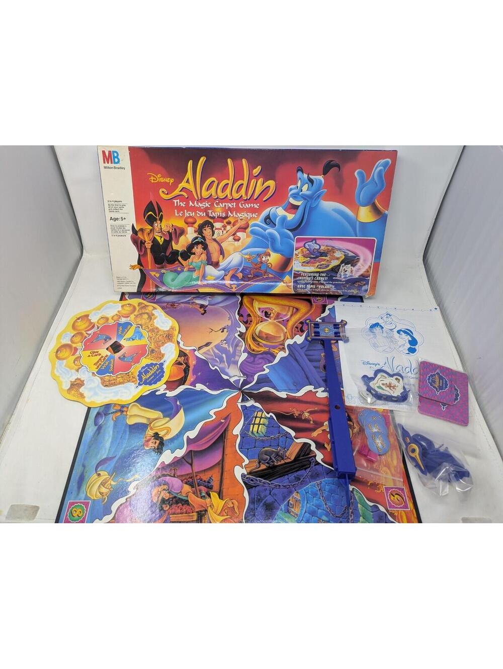1992 Aladdin: The Magic Carpet Game by Milton Bradley Complete Great Condition